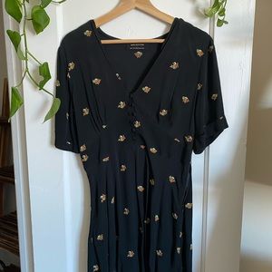 Embroidered Floral Sundress Urban Outfitters